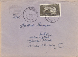 TRADE UNIONS CONGRESS, STAMP ON COVER, 1954, ROMANIA - Lettres & Documents