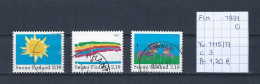 (TJ) Finland 1991 - YT 1115/17 (gest./obl./used) - Gebruikt