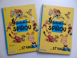 SPIROU PAR FRANQUIN : TOME 1 2 EXEMPLAIRES EN EDITION 1972 ET 1975 - Spirou Et Fantasio