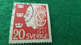 İSVEÇ-1940-50           20ÖRE      USED - Altri & Non Classificati