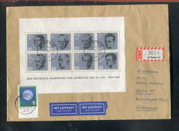 "BUNDESREPUBLIK DEUTSCHLAND" 1964, Block 3 MiF Auf Reco-/Lupo-Brief Ex Essen (C275) - 1959-1980