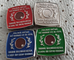 Bowls Petanque Club Krim Rudnik Ljubljana Tournament 1979 Slovenia Pins - Petanque