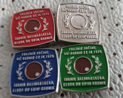 Bowls Petanque Club Krim Rudnik Ljubljana Tournament 1979 Slovenia Pins - Bowls - Pétanque