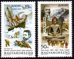 HUNGARY 1994 EUROPA: Discoveries. Polar And Asian Explorations. Complete Set, MNH - 1994