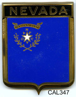 CAL347 - PLAQUE CALANDRE AUTO - NEVADA - Targhe Smaltate (a Partire Dal 1961)