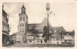 BELGIQUE - Tirlemont - Eglise St Germain Et Marché Au Bétail - Carte Postale Ancienne - Tienen