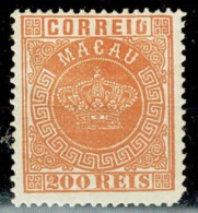 Macau, 1884, # 8b Dent. 13 1/2, Canto Curto, MH - Unused Stamps