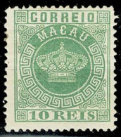 Macau, 1885/6, # 16b Dent. 12 1/2, MH - Unused Stamps