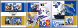 DJIBOUTI 2023 MNH Finland Joints NATO Beitritt Finnland Finlande Rejoint OTAN M/S+2S/S - IMPERFORATED - DHQ2341 - NATO