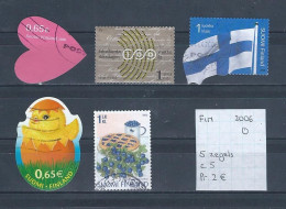 (TJ) Finland 2006 - 5 Zegels (gest./obl./used) - Used Stamps