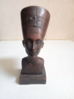 Reproduction En Bronze Statuette NEFERTITI Reine D'Egypte Hauteur 11,5 Cm - Bronzi