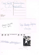 JEUX OLYMPIQUES - AUTOGRAPHES DE MEDAILLES OLYMPIQUES - CONCURRENTS DE SUEDE - - Authographs