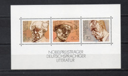 ALLEMAGNE  BLOC   N° 15    NEUF SANS CHARNIERE COTE  3.00€    PRIX NOBEL - 1959-1980