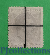 S654 - PORTO RICO 1882/86 ALFONSO XII 3c USATO - USED - Puerto Rico