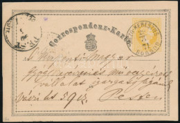 1871 2kr Díjjegyes Levelezőlap / PS-card "MEZŐ-KERESZTES / BORSOD" (Gudlin 700 P) - Altri & Non Classificati