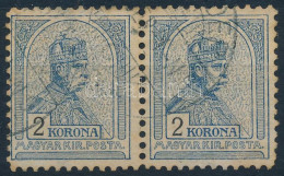 O 1904 Turul 2K Pár 11 1/2 Fogazással. Párban Rendkívül Ritka! / Mi 88 Pair With Perforation 11 1/2. RR! - Altri & Non Classificati