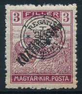 ** Nagyvárad 1919 Arató/Köztársaság 3f Elcsúszott Felülnyomással / Shifted Overprint . Signed: Bodor - Altri & Non Classificati