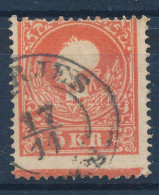 O 1858 5kr II. Alul Szép Andráskereszt Végződéssel / Wit St. Andrews Cross Part ""(EPE)RJES" - Sonstige & Ohne Zuordnung