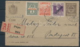 1919 Ajánlott Zárt Levelezőlap Kiegészítéssel / Registered PS-cover Card - Sonstige & Ohne Zuordnung