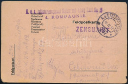 1917 Tábori Posta Levelezőlap / Field Postcard "K.u.k. Infanterieregiment Kaiser Und König Karl No.19." + "FP 297 A" - Autres & Non Classés