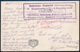 1915 Tábori Posta Képeslap / Field Postcard "Erzherzogin Auguszta Főhercegasszony P. Krankenzug 41. Á. Betegszállító Von - Altri & Non Classificati