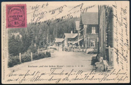 1904 Képeslap Hohe Rinne IV. 2h Bélyeggel és üdülő Bélyegzéssel / Postcard With Hohe Rinne IV. 2h Stamp And Special Post - Autres & Non Classés