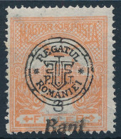 ** Nagyvárad 1919 Turul 3f Elcsúszott Felülnyomással / Mi 14 II. With Shifted Overprint. Signed: Bodor - Altri & Non Classificati