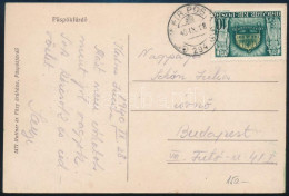 1940 Képeslap Kelet Visszatér Bélyeggel és "M.KIR.POSTA 294" Szükségbélyegzéssel / Postcard With Auxiliary Postmark - Autres & Non Classés