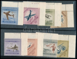 ** 1954 Repülőnap ívsarki Sor, 6 értéken Nyomdai Jelzések / Mi 1376-1383 Corner Set - Sonstige & Ohne Zuordnung