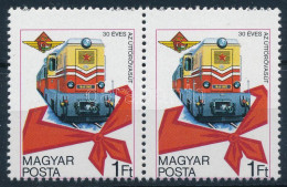 ** 1978 30 éves Az úttörővasút Pár Elfogazva / Mi 3302 Pair With Shifted Perforation - Altri & Non Classificati