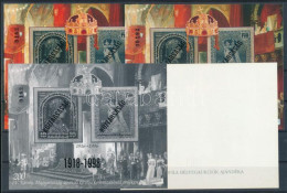 ** 1998/24 Köztársaság Emlékív 4 Db-os Garnitúra, Azonos Sorszámmal (45.000) / Souvenir Sheet Collection With 4 Varietie - Andere & Zonder Classificatie