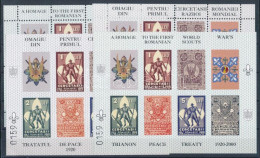 ** 2000/E10 Trianon - Cserkész Erdélyi Kiadású 4 Db-os Emlékív Garnitúra / Souvenir Sheet Collection Of 4 - Sonstige & Ohne Zuordnung