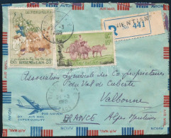 1965 Légi Ajánlott Levél Franciaországba / Airmail Registered Cover To France - Altri & Non Classificati