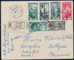 1952 Ajánlott Levél Németországba / Registered Cover To Germany - Altri & Non Classificati