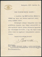 1936 Kozma Miklós (1884-1941) Belügyminiszter Héjjas Iván ügyéről Nagy Vilmos Tábornoknak írt Levele - Ohne Zuordnung