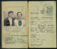 1938 Keményfedeles útlevél / Hungarian Passport - Ohne Zuordnung