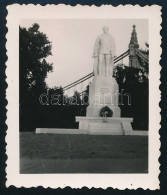 Ca 1942 Budapest Döbrentei Tér, Gömbös Gyula Szobra 1945-ben Felrobbantották - Other & Unclassified