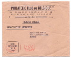 Belgique EMA 70c Philatelic Club De Belgique Vers Liège - ...-1959