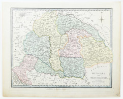 Hungary And Transilvania. Drawn From The Latest Authorities. Magyarország és Erdély Színezett Rézmetszetű Térképe. Londo - Autres & Non Classés