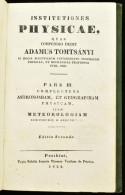 Tomtsányi (Ádám) Adam: Institutiones Physicae, Quas Compendio Dedit - -.3. Köt. 2. Kiad Pesthini, 1824. Trattner. 168 L. - Non Classificati