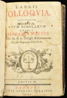 Márton, Stephanus [István]: Langii Colloquia. In Usum Scholarum. Editio III. Jaurini [Győr], 1798, Typis Josephi Streibi - Non Classés