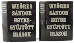 Weöres Sándor: Egybegyűjtött írások. I-II. Köt. (DEDIKÁLT!) Bp., 1970, Magvető, 1 T. + 723+(1) P.; 831+(1) P. Kiadói Egé - Ohne Zuordnung