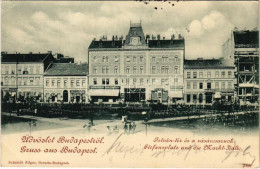 T2 1899 (Vorläufer) Budapest VII. István Tér, Vásárcsarnok, Fuchs Ede, Hoffmann Albert, Herzfelder Lajos, Klein József é - Ohne Zuordnung