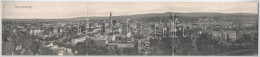 * T4 1909 Kolozsvár, Cluj; 3-részes Kinyitható Panorámalap / 3-tiled Folding Panoramacard (r) - Unclassified