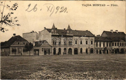 * T2 1921 Vajdahunyad, Vajda-Hunyad, Hunedoara; Fő Tér, Tóth Ede és Licker Viktor üzlete, Gyógyszertár / Main Square, Ph - Non Classificati