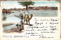 T2/T3 1900 Aswan, Assouan; H. Guggenheim & Co. Art Nouveau, Litho (EK) - Non Classés