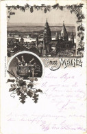 T3 1896 (Vorläufer) Mainz. Ottmar Zieher Art Nouveau, Floral, Litho (fl) - Non Classés