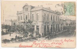 T2/T3 1901 Galati, Galatz; La Bourse / Stock Exchange. TCV Card (worn Corners) - Ohne Zuordnung