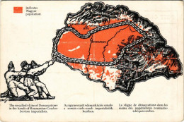 ** T2/T3 Az úgynevezett Demarkációs Vonal A Román-cseh-szerb Imperialisták Kezében. Patria Rt. Kiadása / Hungarian Irred - Non Classés