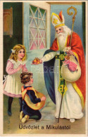 ** T1 Üdvözlet A Mikulástól / Greetings From Saint Nicholas. Litho - Non Classificati